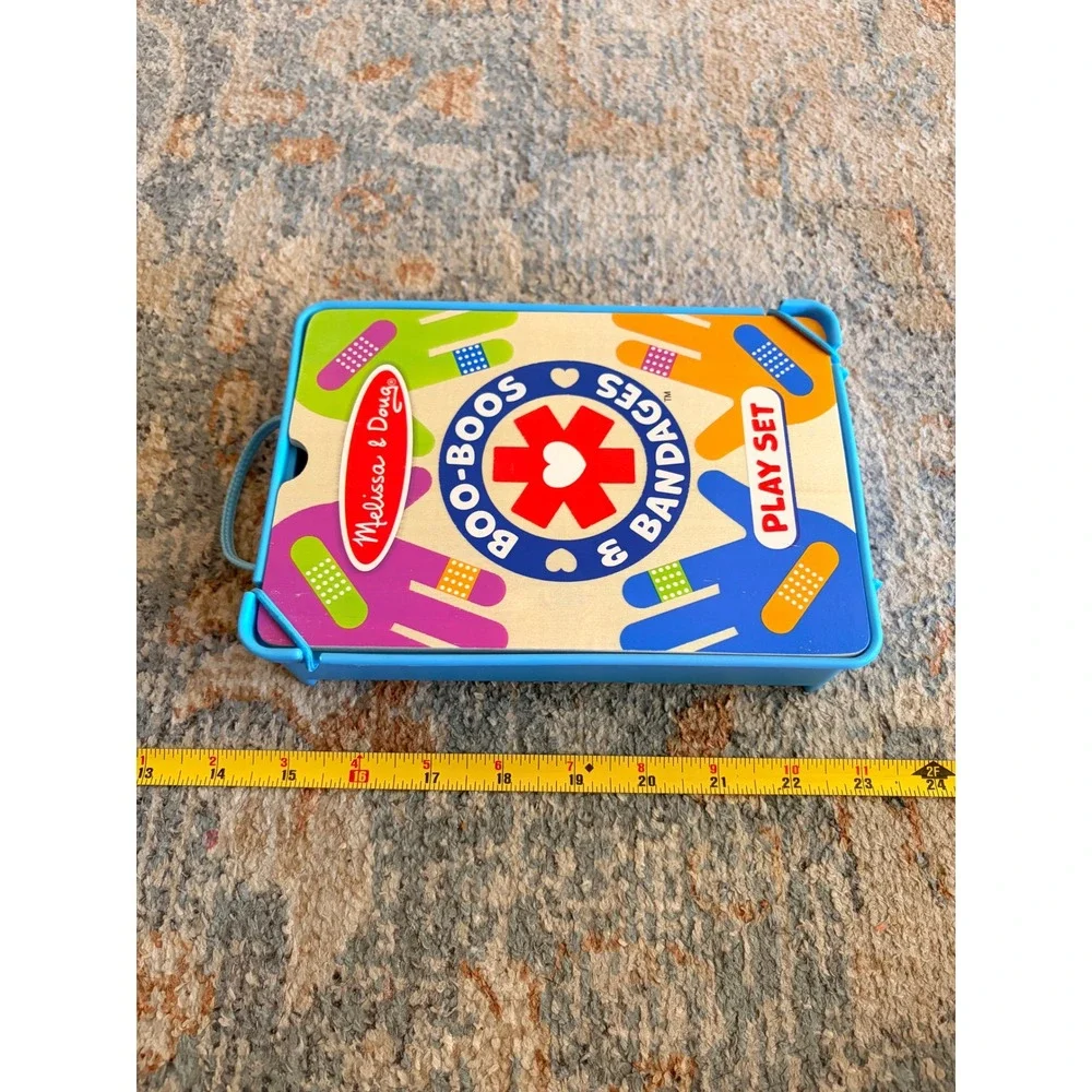 Melissa & Doug Boo-Boos & Bandages Reusable First Aid Pretend Play Set Kids Toy